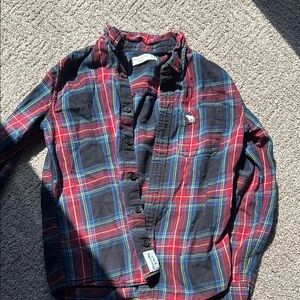 Abercrombie & Fitch Red Plaid Shirt